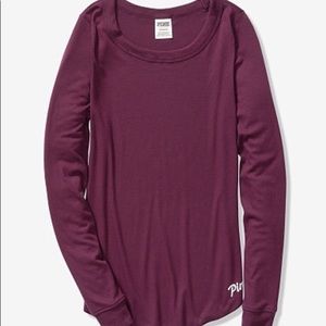 Pink Perfect Long Sleeve Ribbed Tee